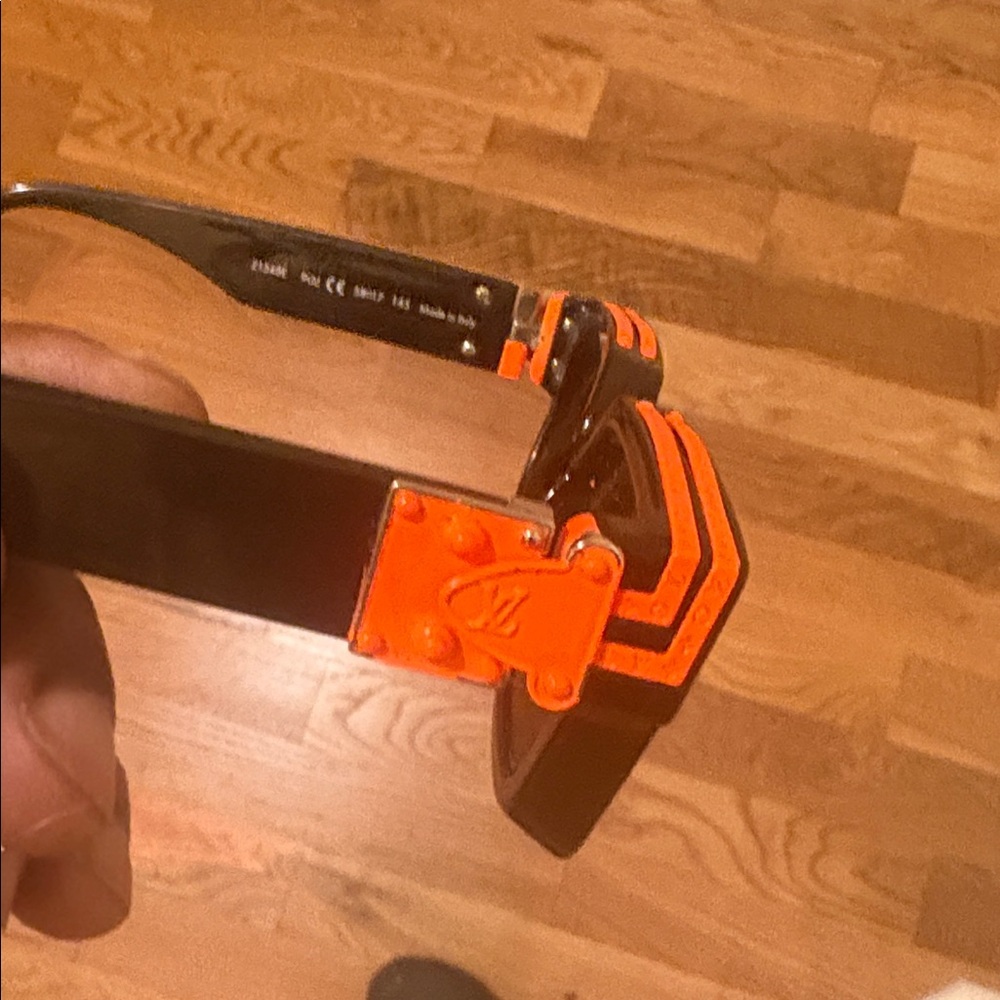 Louis Vuitton Millionaire Black and Neon Orange Sunglasses - Picture 3 of 3